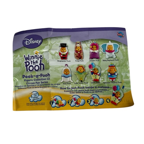 Winnie The Pooh Peek-a-Poo Circus Fun Tightrope Walking Pooh Charm Capsule Toy - Picture 6 of 7